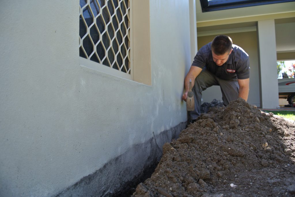 termite barrier installation DSC 7085 image