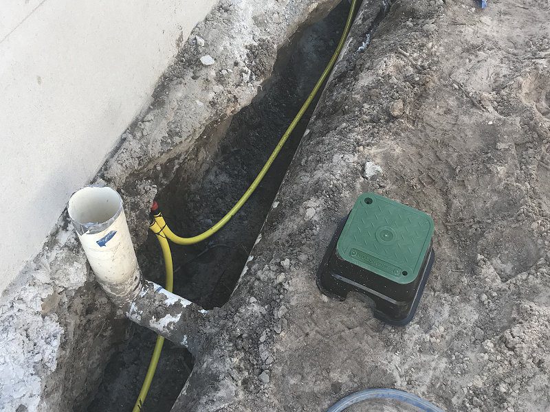Termite reticulation pipe installation